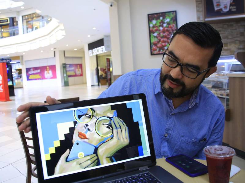 Cristian Godoy dice que los likes para ganar dinero en Facebook “es cosa del pasado, de la web2, hay que entrar a la web3”. Fotos Moisés Valenzuela.