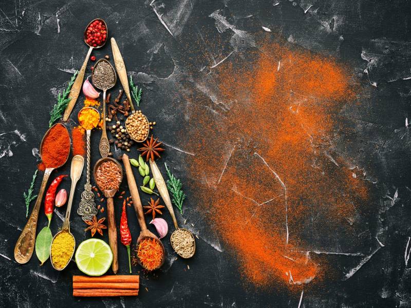 Repletas de color, sabor y aroma, las especias siempre han acompañado a los menús de las fiestas decembrinas.