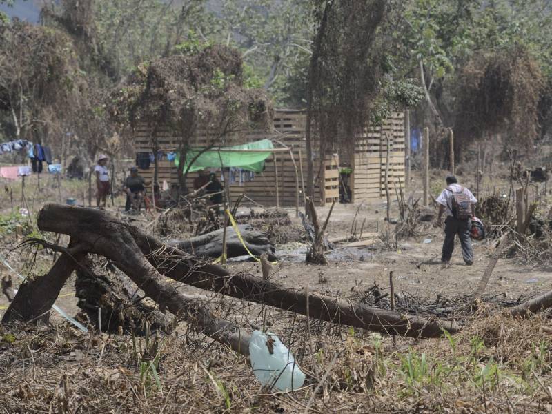 Los predios que son privados están siendo divididos en lotes. Algunos propietarios han puesto seguridad privada mientras esperan que las autoridades actúen. FOTOS: Héctor Edú