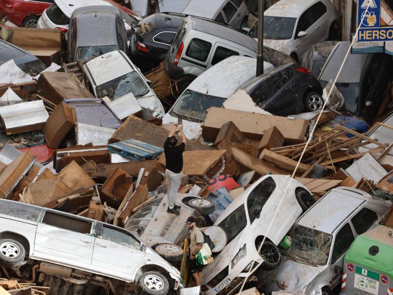 “Fue muy duro ver a las personas arrastradas por las corrientes”