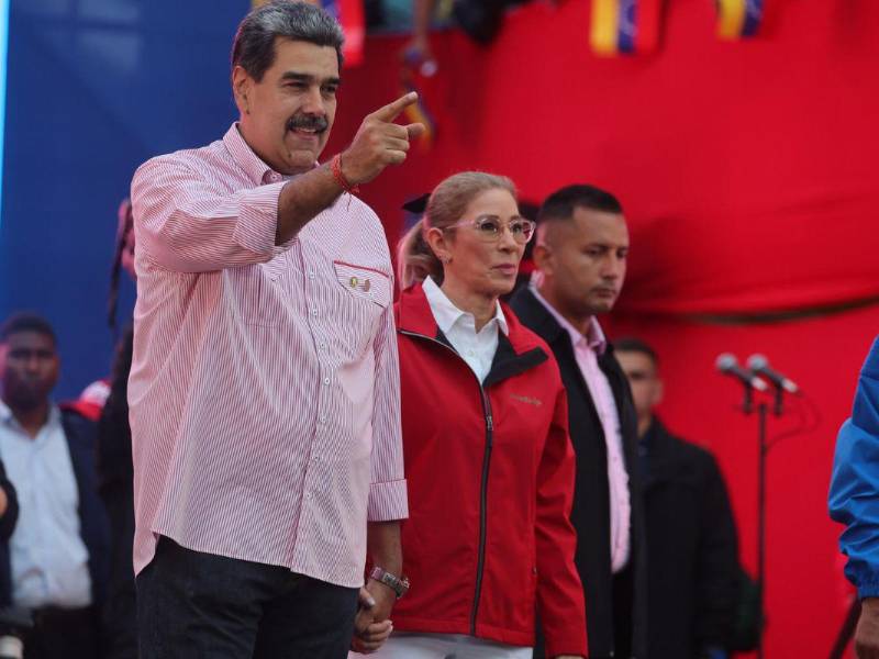 El presidente de Venezuela, Nicolás Maduro, durante un acto en Caracas.