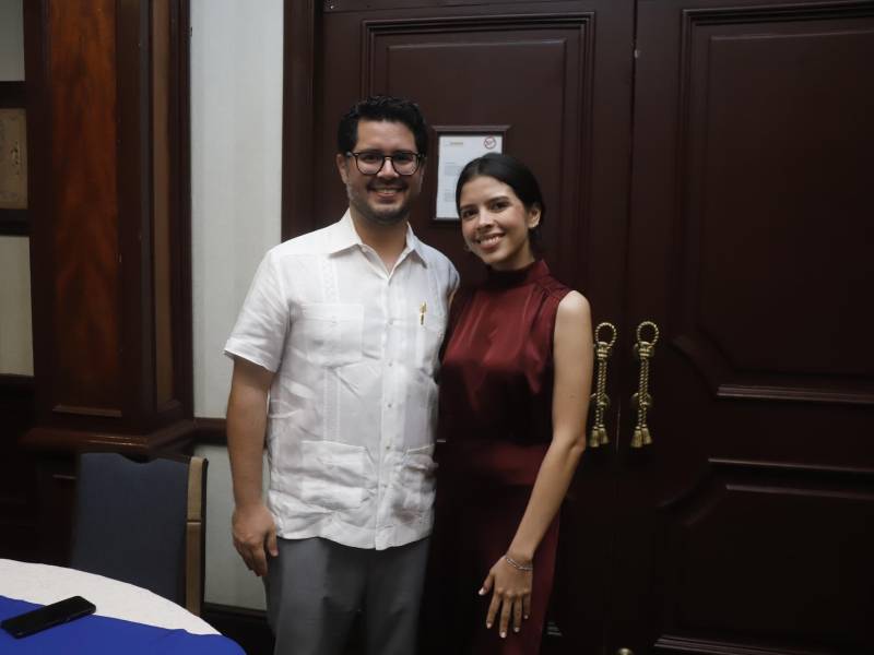 Dimitri Eggenberger y Christy Lemuz.