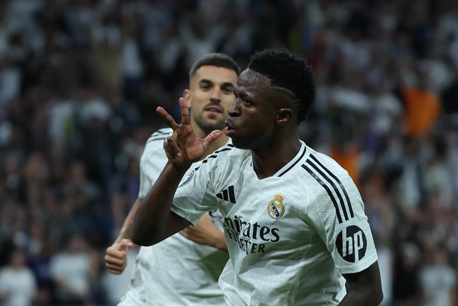 Vini baila con hat-trick y Real Madrid firma otra épica remontada en Champions