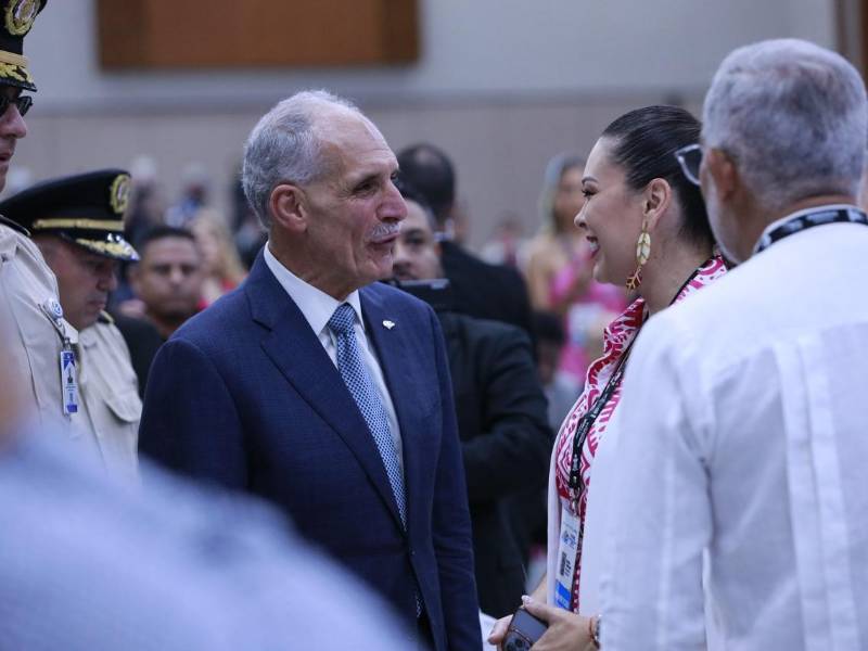 El mandatario Asfura fue el encargado de brindar las palabras de <b>inauguración del evento.</b>