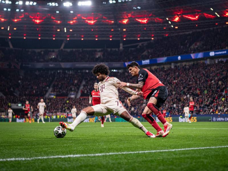 Una de las hermosas postales que dejó el partido de este martes en la UEFA Champions League.