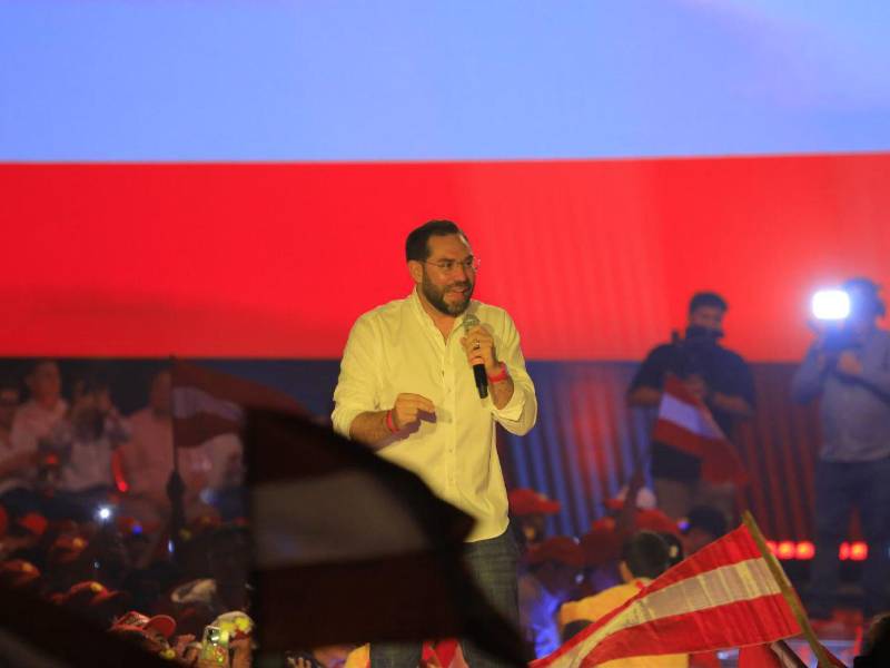 Jorge Cálix en un acto de campaña.