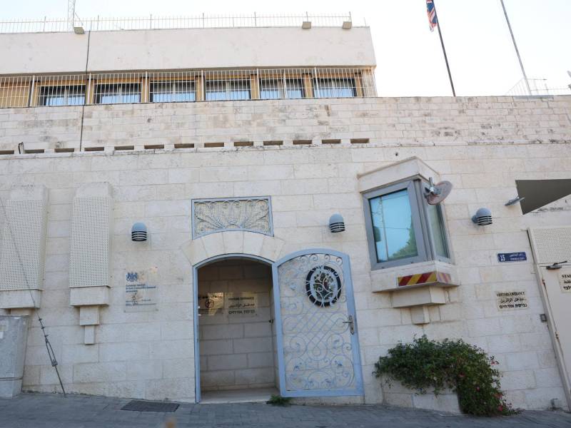 Imagen del Consulado General británico en Jerusalén Este, el 9 de septiembre de 2026. EFE/EPA/ABIR SULTAN
