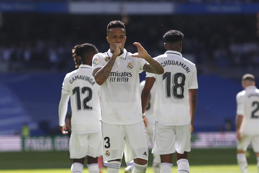 Militao anotó el segundo tanto del Real Madrid.