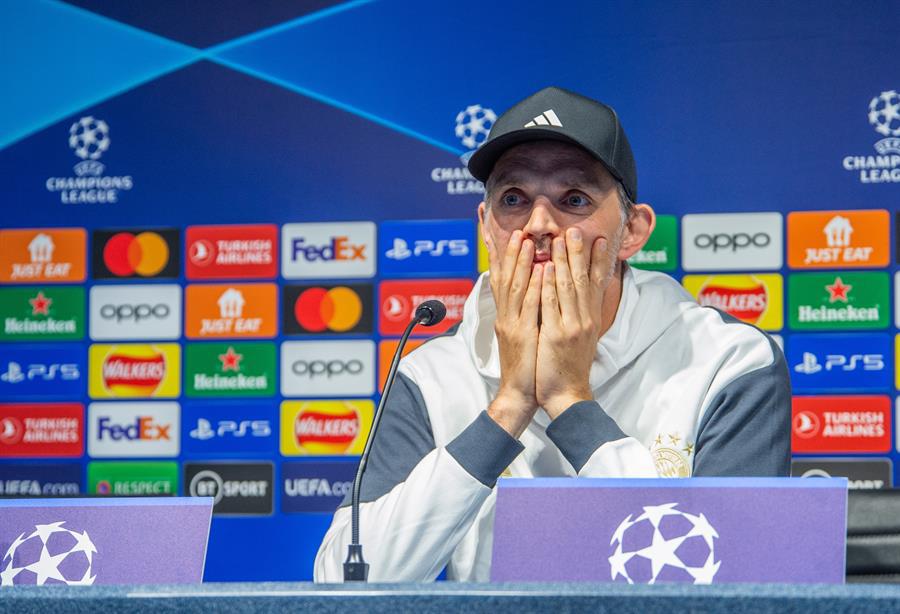 Tuchel durante la conferencia de prensa previo al duelo ante el City.