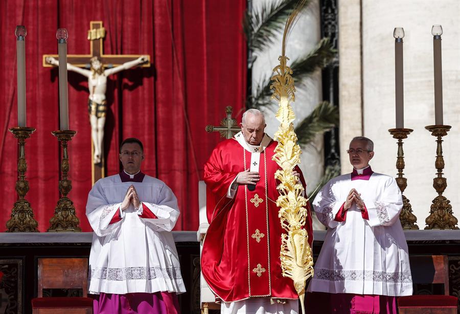 El papa reclama una “tregua pascual” en Ucrania en el Domingo de Ramos