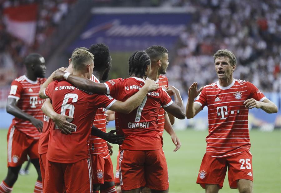 Bayern Múnich le propina tremenda paliza al Eintracht Frankfurt en el inicio de la Bundesliga
