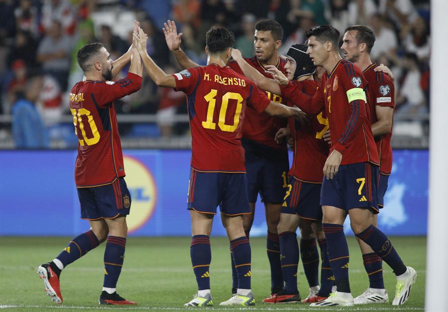 España receta tremenda paliza en las Eliminatorias de la Eurocopa 2024