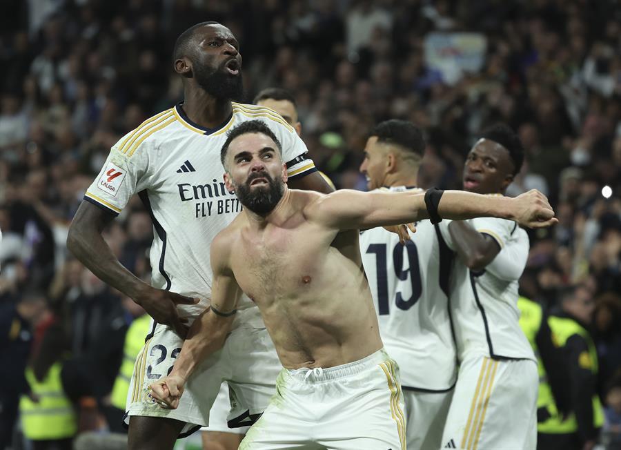 Dani Carvajal firmó la remontada del Real Madrid ante el Almería.