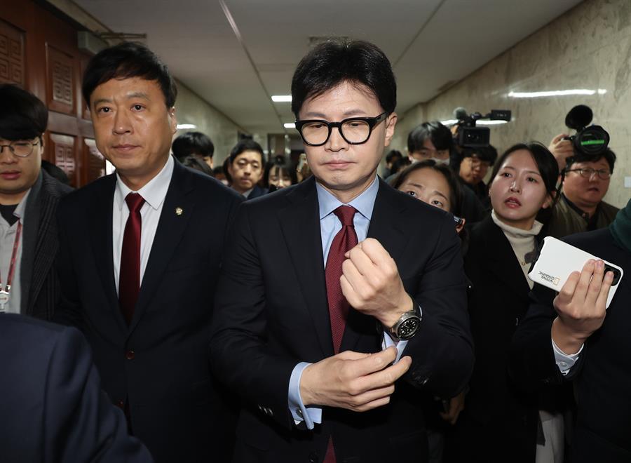 Han Dong-hoon, líder del conservador Partido del Poder Popular (PPP)