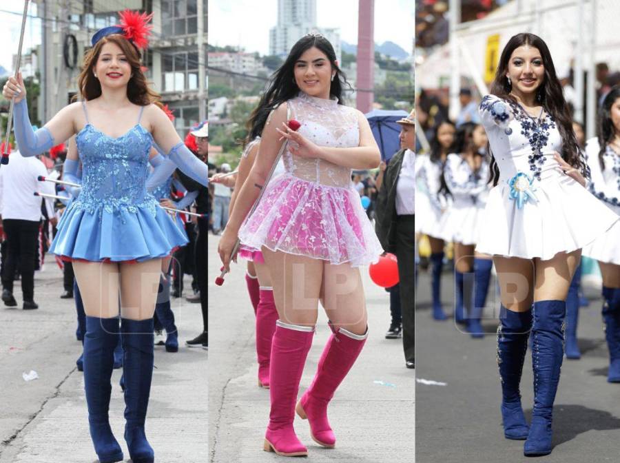 Bellas palillonas de la capital, reinas de los desfiles patrios