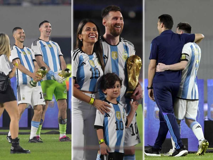 Las imágenes de la fiesta que se vivió en el estadio Monumental con el triunfo de Argentina (2-0) sobre Panamá, en un partido amistoso como parte de los festejos por la Copa del Mundo que ganó la Albiceleste en Qatar-2022.