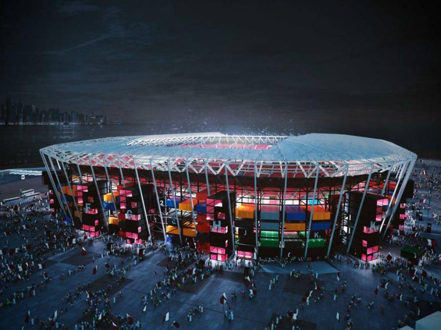El Estadio 974 fue inaugurado el 30 de noviembre del 2021 para el partido de la Copa Árabe entre Emiratos Árabes Unidos y Siria.