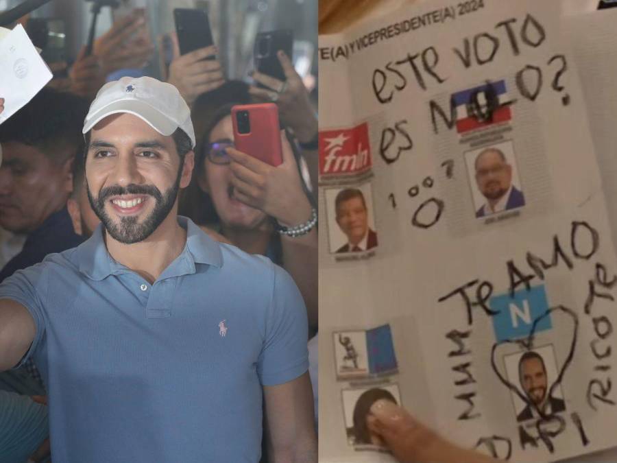 El presidente de El Salvador, Nayib Bukele, reclamó recientemente en sus redes sociales por peculiares votos que dejaron sus seguidores en las urnas de las pasadas elecciones.
