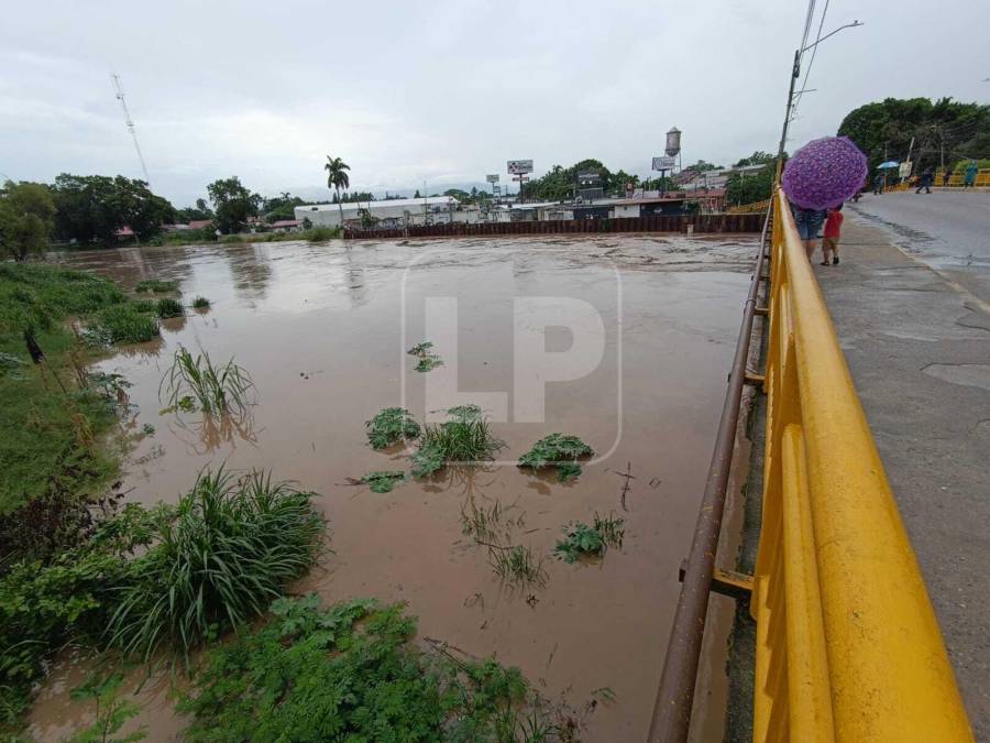 El caudal del río Chamelecón, que atraviesa el municipio de La Lima, Cortés. 