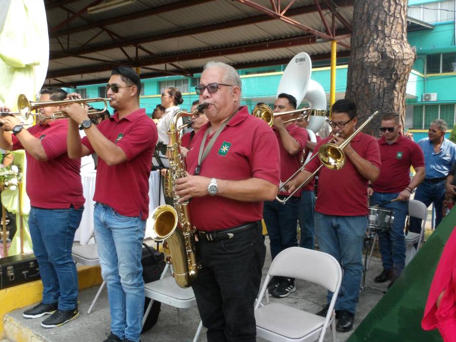 La Orquesta del Liceo Militar de Honduras deleitó con sus ejecuciones a los presentes 