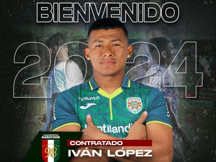 Iván “Chino” López: Fue el primer fichaje confirmado por Marathón para el 2024. El atacante zurdo llega procedente del Motagua.
