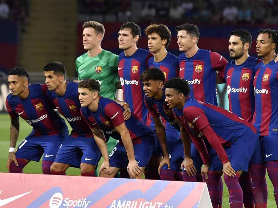 El 11 titular del Barcelona que venció 1-0 al Sevilla en duelo que abrió la jornada 8 de la Liga de España.