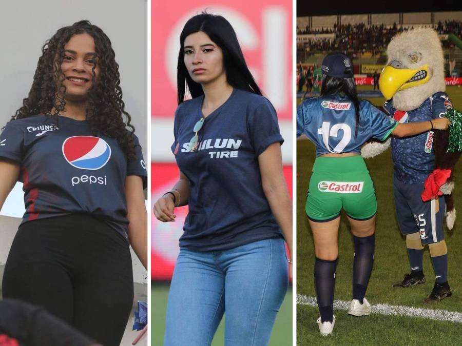 El estadio Carlos Miranda de Comayagua se vistió de gala para recibir el Clásico Motagua-Olimpia y se vivió un ambientazo en las gradas. Lindas chicas fueron sensación.