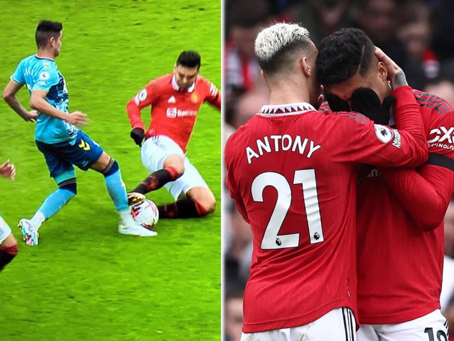 El mediocampista brasasileño del Manchester United, Casemiro, fue expulsado por una durísima entrada a Carlos Jonás Alcaraz del Southampton en partido de la jornada 27 de la Premier League y abandonó el campo entre lágrimas.