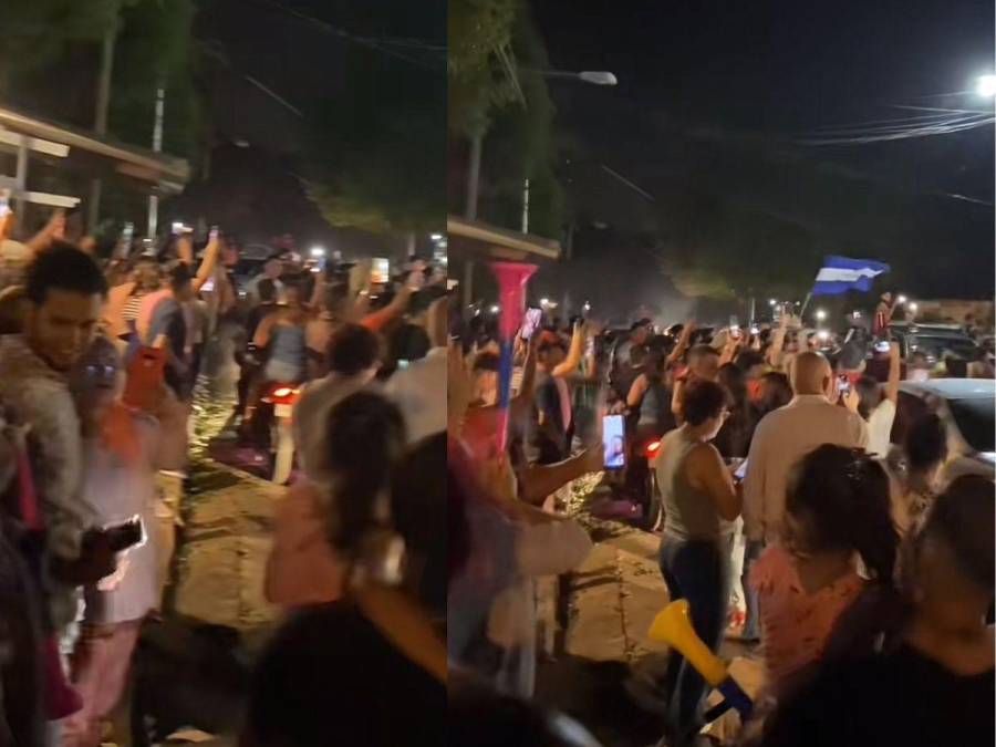 A través de redes sociales, también se empezaron a viralizar videos donde en varios lugares de Nicaragua las personas celebraban por el triunfo de Sheynnis Palacios. 