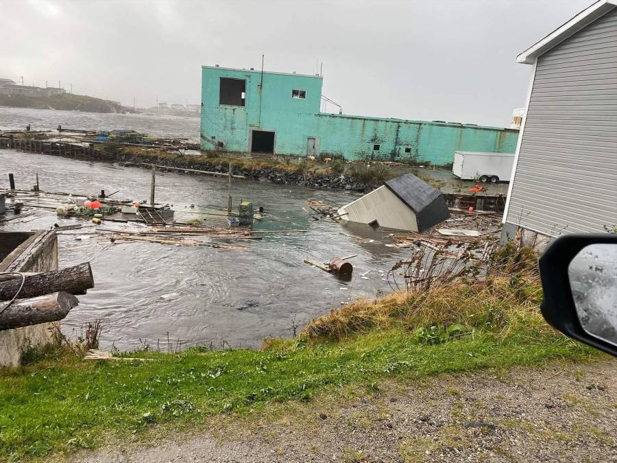 Impactantes imágenes: Fiona arrastra varias casas al mar en Canadá