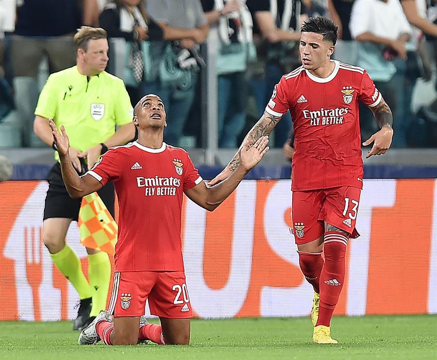Benfica suma su segundo triunfo y lidera el grupo H junto al PSG.