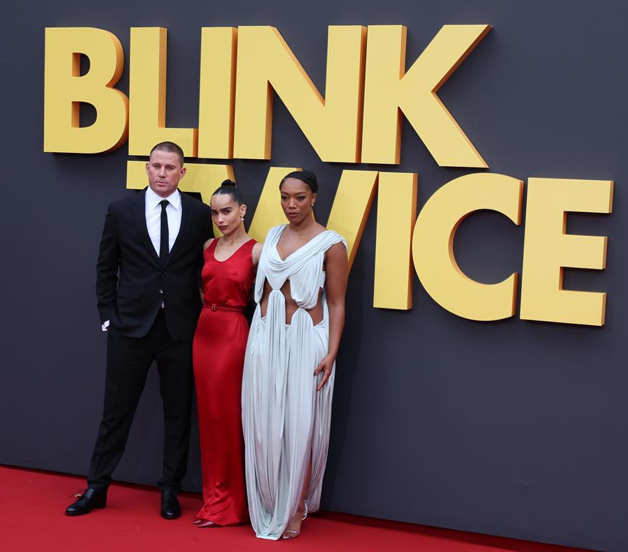 Channing Tatum, Zoe Kravitz y Naomi Ackie en el estreno de ‘Blink Twice’ en Londres.