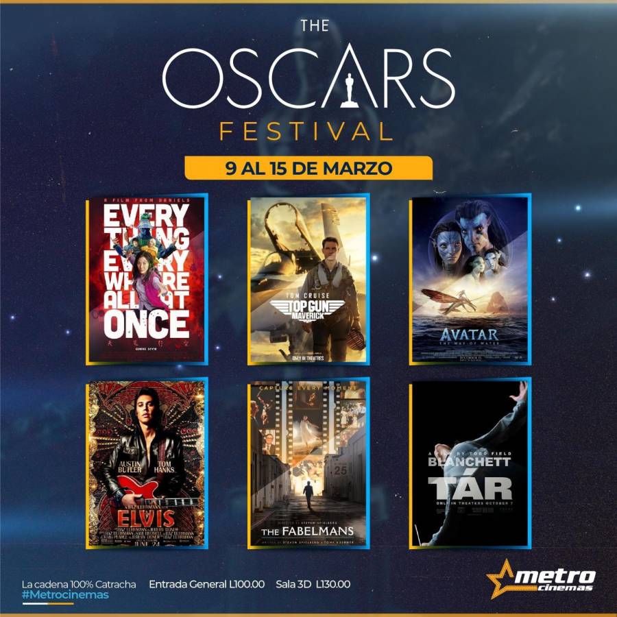 Festival de películas nominadas al Óscar 2023 en San Pedro Sula