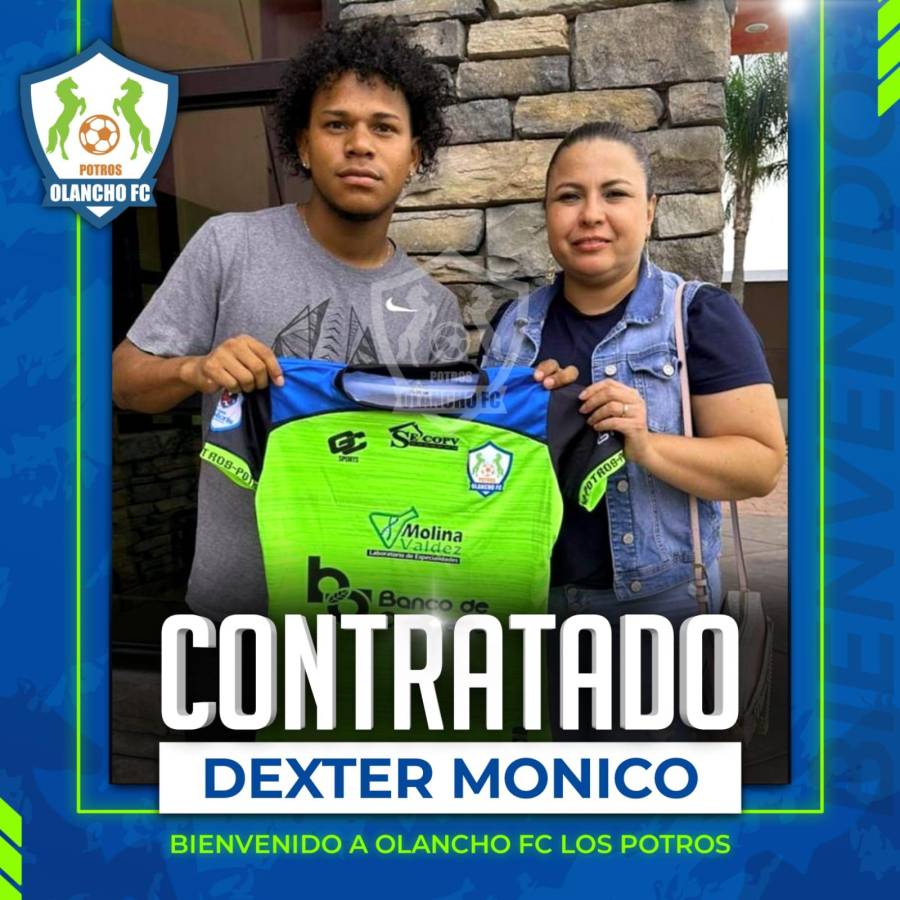 Los Potros del Olancho FC se refuerzan con Dester Mónico.