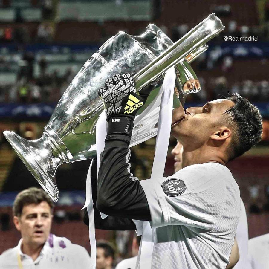 Keylor Navas conquistó tres Champions consecutivas con el Real Madrid.