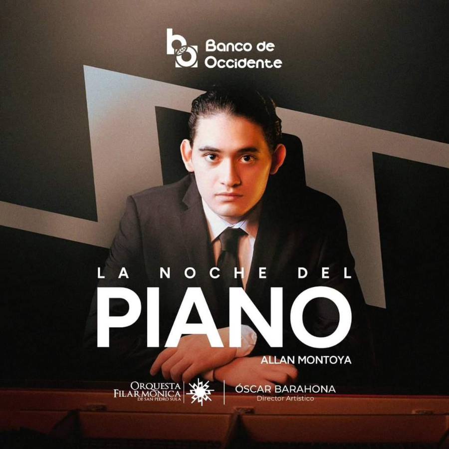 El pianista hondureño Allan Montoya brindará recital en SPS