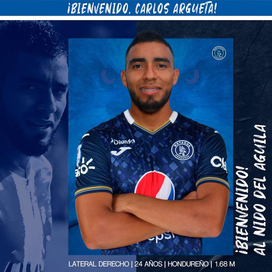 Carlos Argueta fue el primer fichaje anunciado por Motagua.