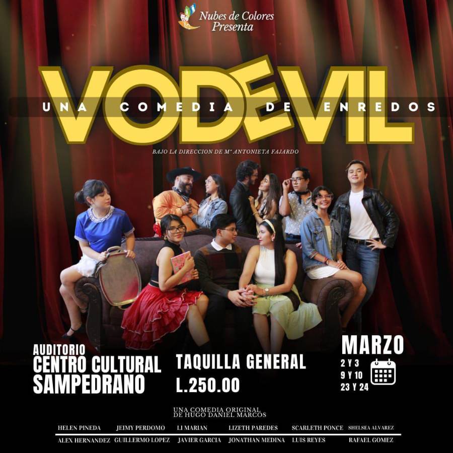 Entre enredos y muchas risas, los sampedranos disfrutarán de “Vodevil”