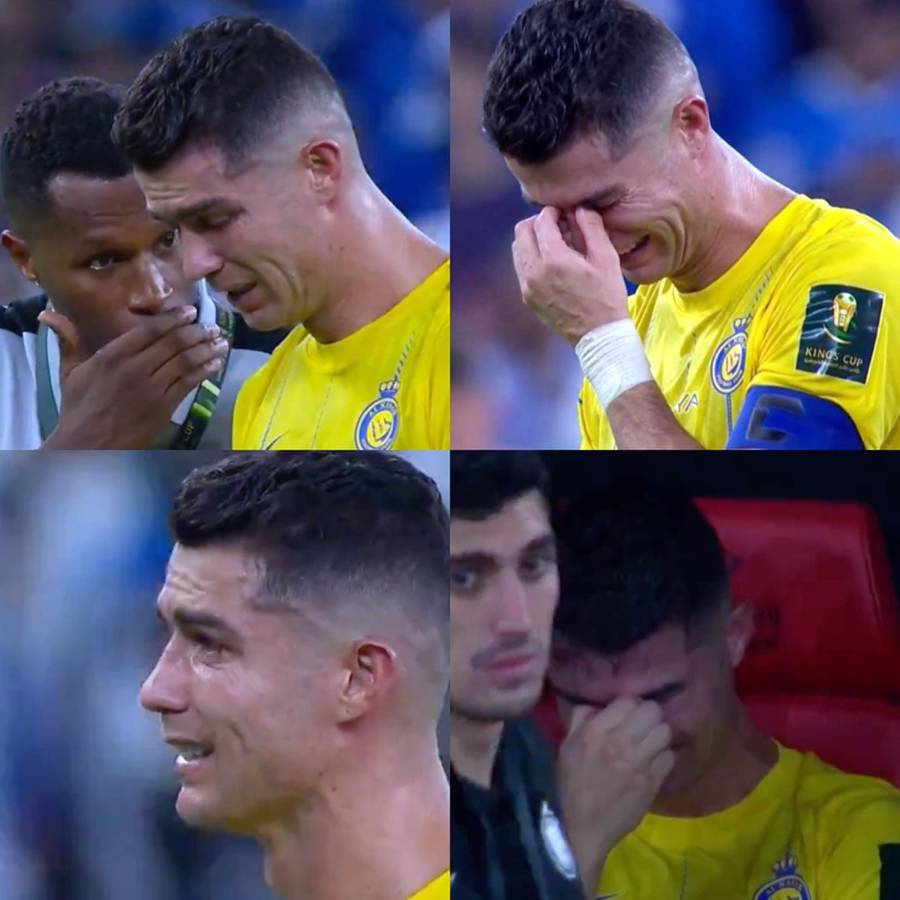 Cristiano Ronaldo rompió a llorar tras perder el título de la Copa del Rey de Arabia Saudita.
