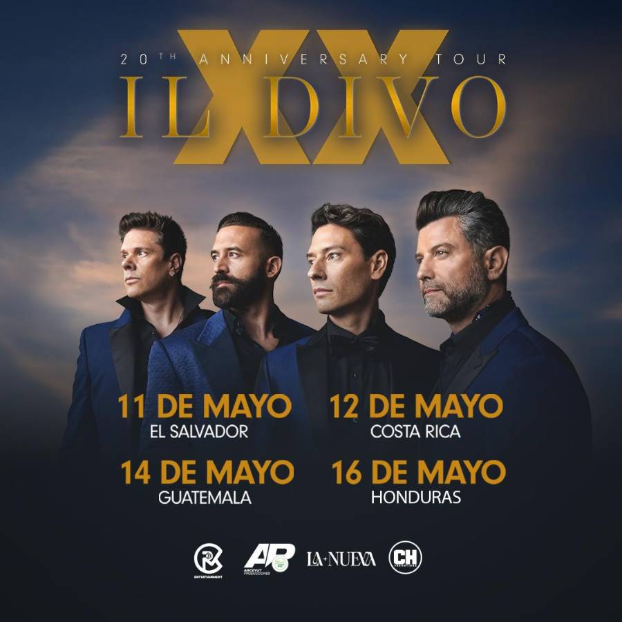 Así anuncia Il Divo su paso por Centro América.