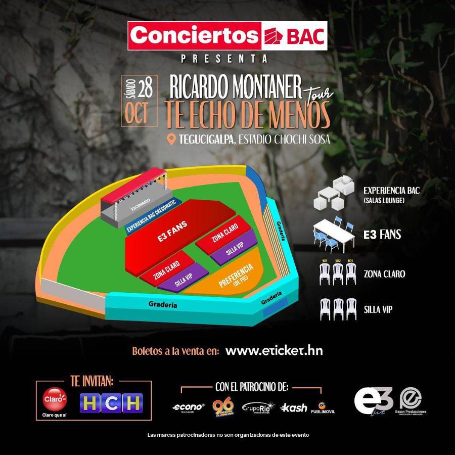 Esta imagen muestra cómo estarán ubicadas cada una de las localidades en el estadio Chochi Sosa.