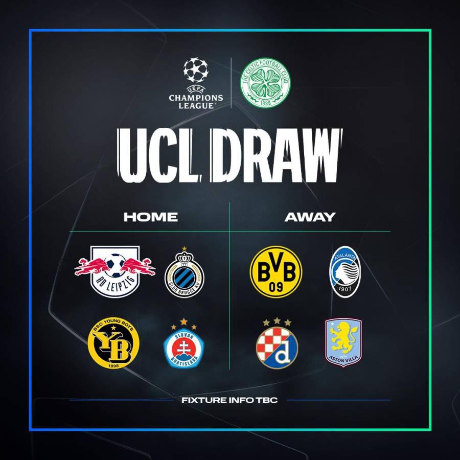 Rivales del Celtic en la Champions League 2024-2025.