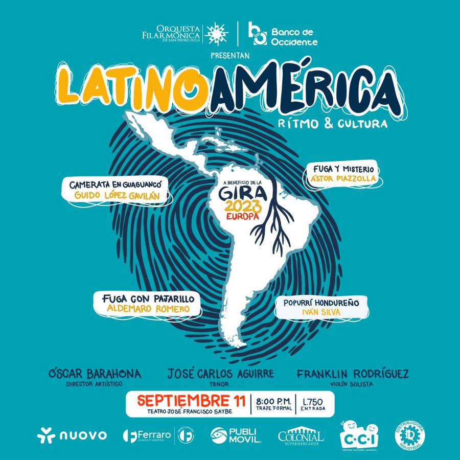 Arte ilustrativo promocional del evento a realizarse en San Pedro Sula.