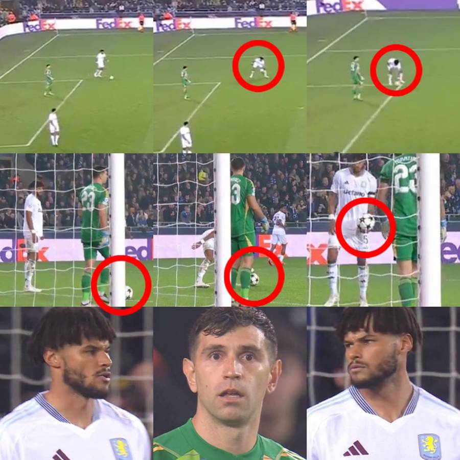 Así fue el absurdo penal que regalaron ‘Dibu‘ Martínez y Tyrone Mings en la derrota del Aston Villa.