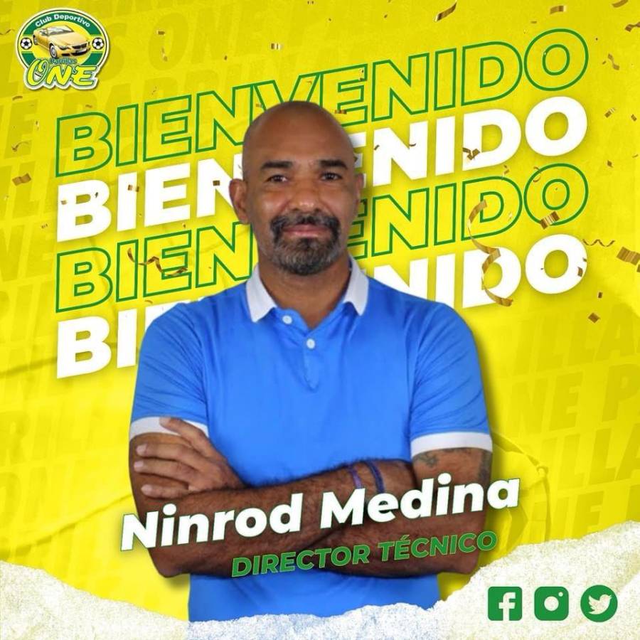 Anuncio del Parrillas One sobre la llegada de Ninrod Medina como su nuevo entrenador.