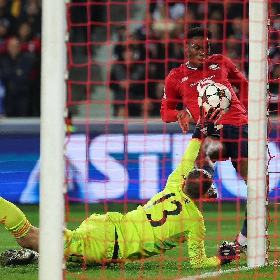 Antes del gol, David tuvo una doble ocasión que le tapó Andriy Lunin.