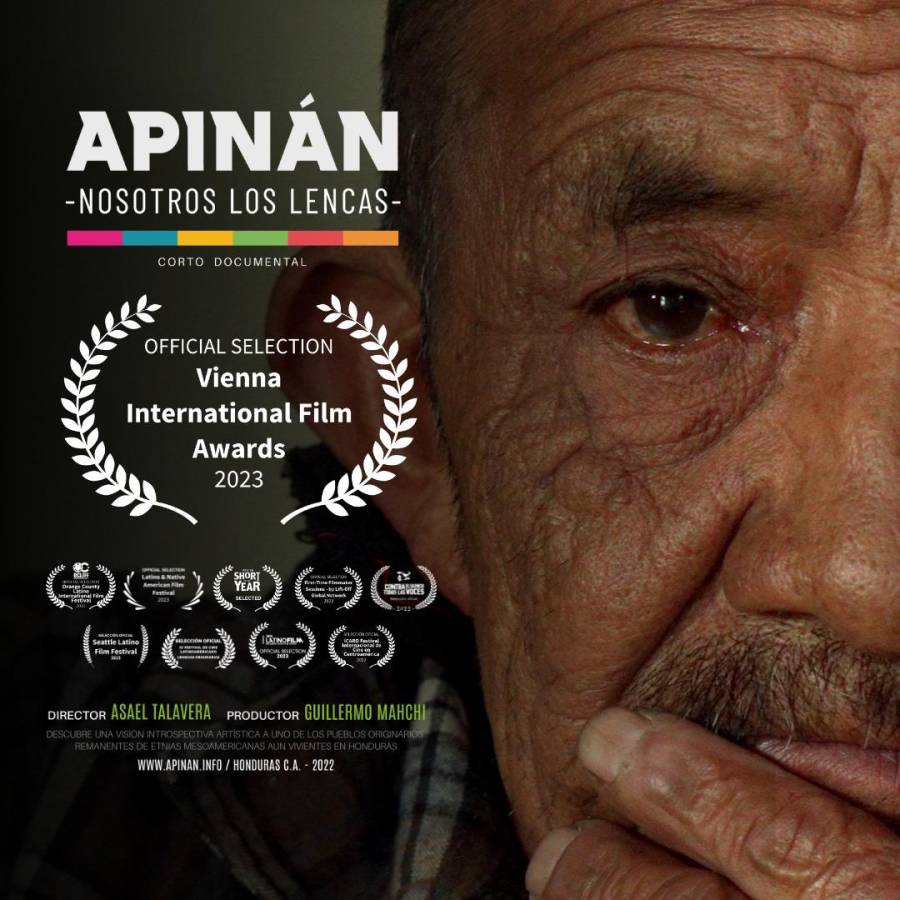 “Apinán: Nosotros los Lencas”, es una de las producciones que compite en la categoría de mejor documental del Festival Internacional de Vienna, en Austria.