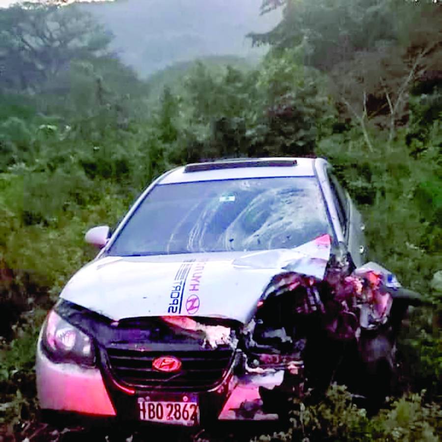 El hecho fue en la carretera a Santa Bárbara en el desvío a Concepción Norte.