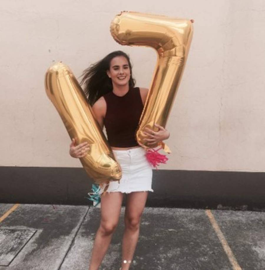 Gala Montes de Oca nació en la Ciudad de México el 4 de agosto de 2000, por lo que hace cinco días celebró sus 17 años.