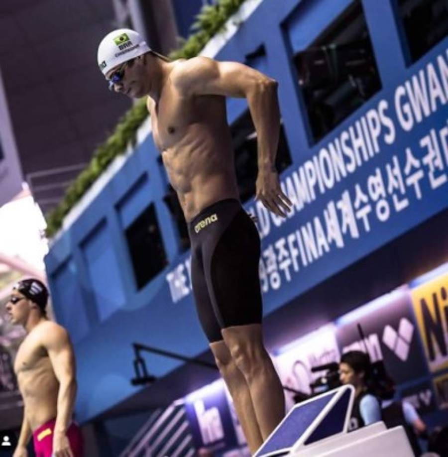 En el 50 metros libre, Cherighini llegó a las semifinales, donde él batió su récord personal con un tiempo de 21s84, sin embargo, debido al alto nivel de la prueba, terminó décimo, para salir de la final por 10 centésimas de segundo.<br/>